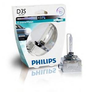 Лампа ксенон Philips D3S X-treme Vision (42403XVS1), яркость+50% ГЕРМАНИЯ  ( 1шт.)